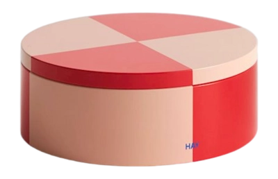 HAY Tin Voorraadblik Round - Red / Soft Pink