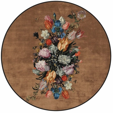 Essenza Beautiful Bouquet Vloerkleed Ø 180 cm - Bruin