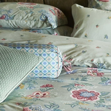 Pip Studio Berry bird Dekbedovertrek Green Percal