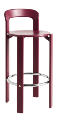 HAY Rey Barkruk High H 75 cm - Grape Red