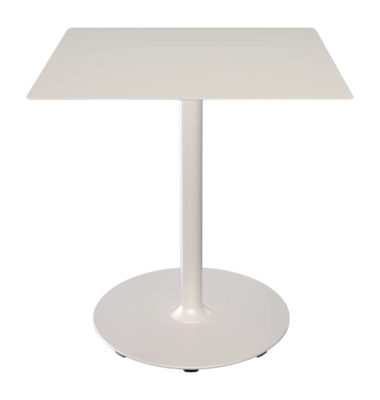 Houe Pico tuintafel 70x70 Muted white, rond onderstel