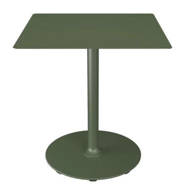 Houe Pico tuintafel 70x70 Olive green, rond onderstel