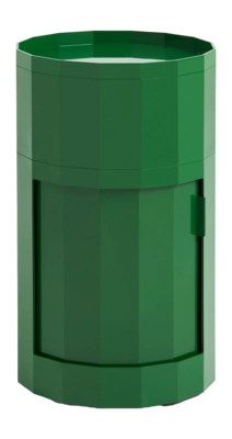HAY Facet Bijzettafel met Opbergvak - High - Spinach Green