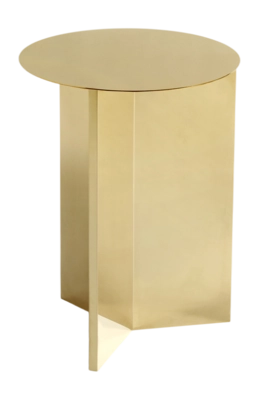 HAY Slit Table Round Bijzettafel Ø 35 cm - Brass