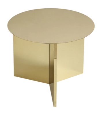 HAY Slit Table Round Bijzettafel Ø 45 cm - Brass