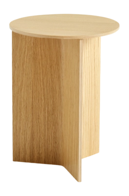 HAY Slit Table Wood Round Bijzettafel -  Ø 35 cm - Oak