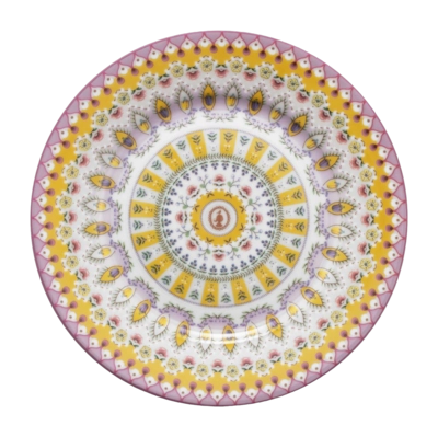 Pip Studio Lily & Lotus Bord Yellow Home Plate Moon Delight 17 cm (Set van 6)