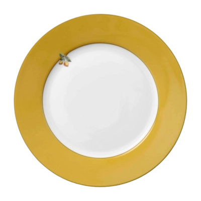 Pip Studio Home Plate Lily & Lotus Bord Uni Yellow 21 cm (Set van 6)