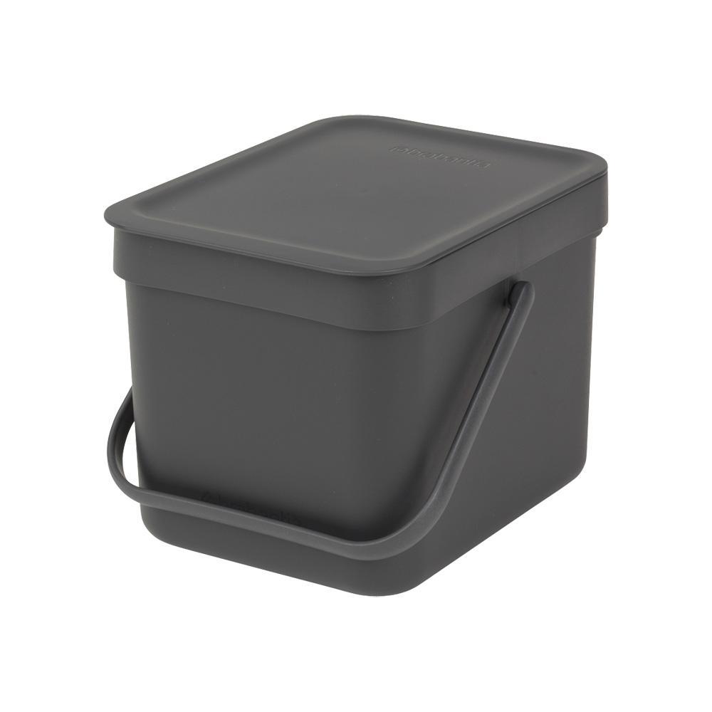 Brabantia Sort & Go afvalemmer 6 ltr. Grey