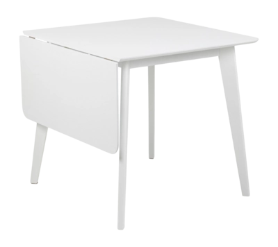 by fonQ basic Crow Eettafel Inklapbaar - 120 x 80 cm - Wit