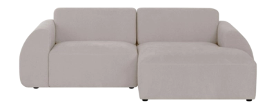 by fonQ Bink 2,5-zits Hoekbank met Chaise Longue Rechts - Bouclé - Ecru