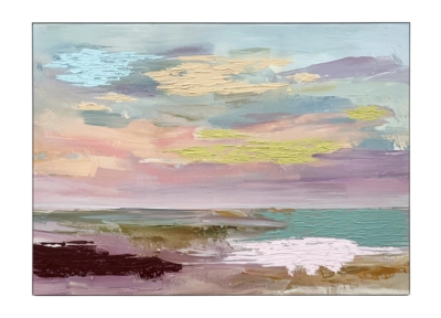 by fonQ Blush of the Earth Schilderij 100 x 140 cm - Wit