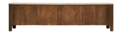 by fonQ Brato Tv-meubel met Marmeren Blad B 210 cm - Mangohout
