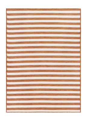 by fonQ Breezy Vloerkleed 160 x 220 cm - Steenrood / Ivoor