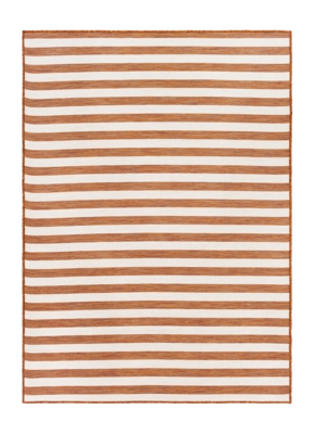 by fonQ Breezy Vloerkleed 200 x 275 cm - Steenrood / Ivoor