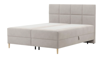 by fonQ Novae Boxspring  met Opbergruimte 160 x 200 cm - Beige / Naturel