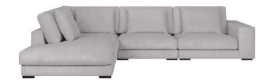 by fonQ Snug 4-zits Hoekbank met Chaise Longue Links - Lichtgrijs