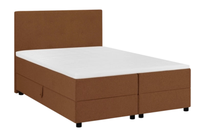 by fonQ Stilo Boxspring met Opbergruimte en Hoofdbord - 160 x 200 cm - Terra