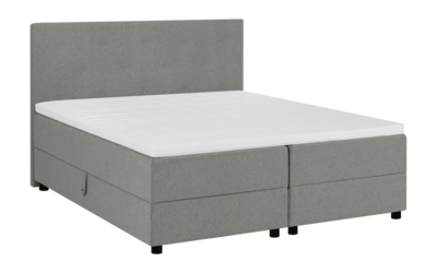by fonQ Stilo Boxspring met Opbergruimte en Hoofdbord - 180 x 200 cm - Grijs