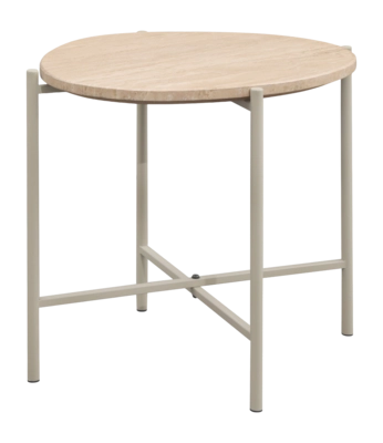 by fonQ Tavro Bijzettafel H 50 x B 54 cm - Naturel