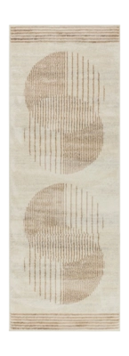 by fonQ Weeve Runner Vloerkleed 80 x 220 cm - Licht Beige