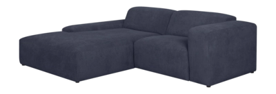 by fonQ Wonder 3-zits Hoekbank met Chaise Longue XL Links - Rib - Navy