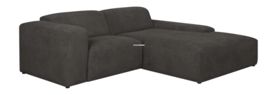 by fonQ Wonder 3-zits Hoekbank met Chaise Longue XL Rechts - Rib - Antraciet