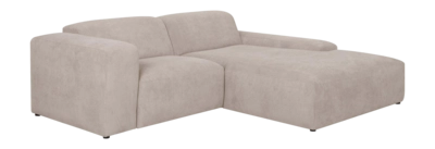 by fonQ Wonder 3-zits Hoekbank met Chaise Longue XL Rechts - Rib - Beige