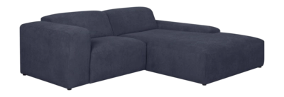 by fonQ Wonder 3-zits Hoekbank met Chaise Longue XL Rechts - Rib - Navy