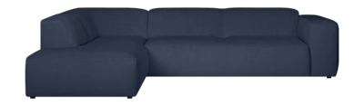 by fonQ Wonder 5-zits Hoekbank Links - Open Eind - Rib - Navy