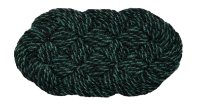 HAY Coco Swirl Deurmat - Groen / Zwart