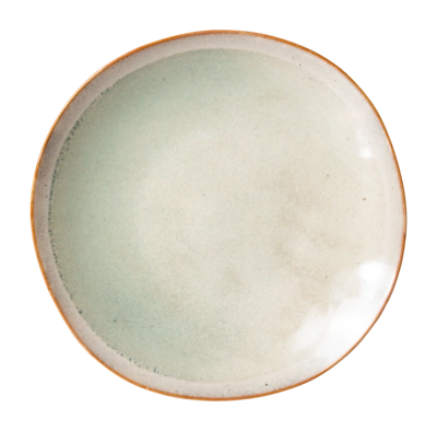HKliving 70's Ceramics Bord Ø 22 cm - Set van 2 - Mist
