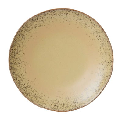 HKliving 70's Ceramics Dinerbord Ø 27,5 cm - Set van 2 - Grit