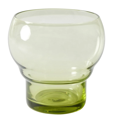 HKliving 70's Glassware Bulb Glas 0,24 L - Set van 4 - Mint Green