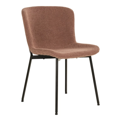 House Nordic - House Nordic Eetkamerstoel Maceda Bouclé Roest - Bouclé