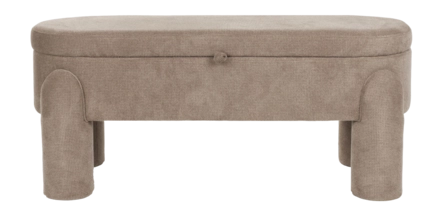 Housecraft Living Orly Bankje met opbergruimte 113 cm - Grijs