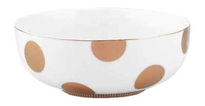 Pip Studio Dot Delight Kom White-Gold 15 cm (Set van 2)