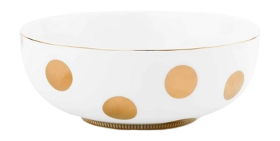 Pip Studio Dot Delight Kom White-Gold 20 cm (Set van 2)
