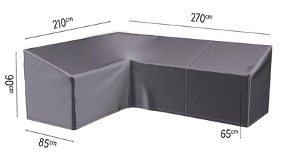 Platinum AeroCover Loungesethoes Anthracite Left (270 x 210 x 85 x H65/90 cm)
