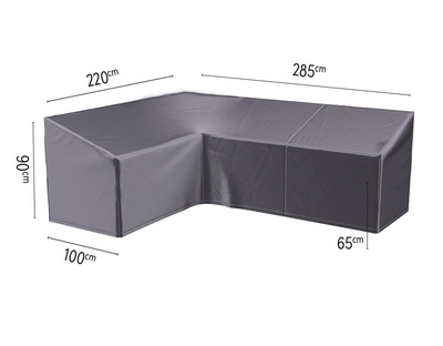 Platinum AeroCover Loungesethoes Anthracite Left (285 x 220 x 100 x H65/90)