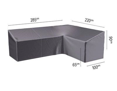 Platinum AeroCover Loungesethoes Anthracite Right rechter hoekopstelling (285 x 220 x 100 x H65/90)