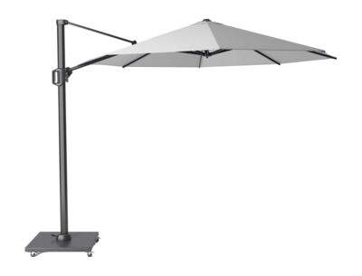Platinum Challenger T1 Zweefparasol Light grey Ø350 cm