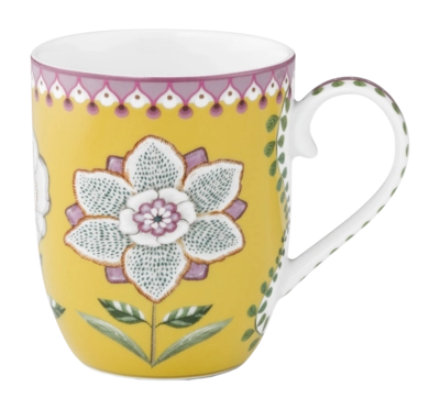 Pip Studio Lily & Lotus Mok Yellow Home Mug Small Set van 6