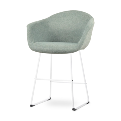 Nolon Nino-Otis Barkruk Zacht Groen - met Armleuning - Wit - 65 cm