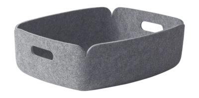 Muuto Restore Tray Opbergbox Grey Mélange 40 x 31 cm