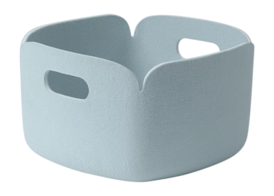 Muuto Restore Basket Opbergmand Light Blue 28 x 28 cm