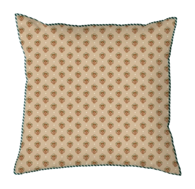 Pip Studio Jaipur Flower Sierkussen Groen Square Cushion (40 x 40 cm)