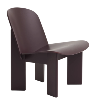 HAY Chisel Fauteuil - Dark Bordeaux