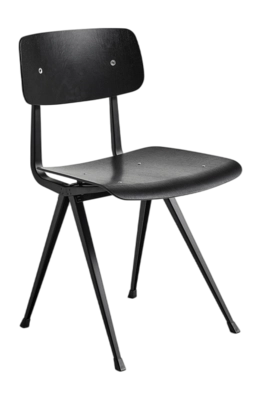 HAY Result Eetkamerstoel - Black - Black Oak