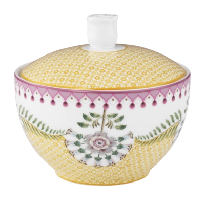 Pip Studio Lily & Lotus Tiles Suikerpot Yellow 300ml (Set van 4)